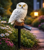 Coruja das Neves com LED e Painel Solar - Imagem 4