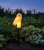 Coruja das Neves com LED e Painel Solar - Imagem 5