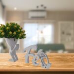 Vaso Robert  Orando + Palavra Fé  - Decoração Religiosa Sala